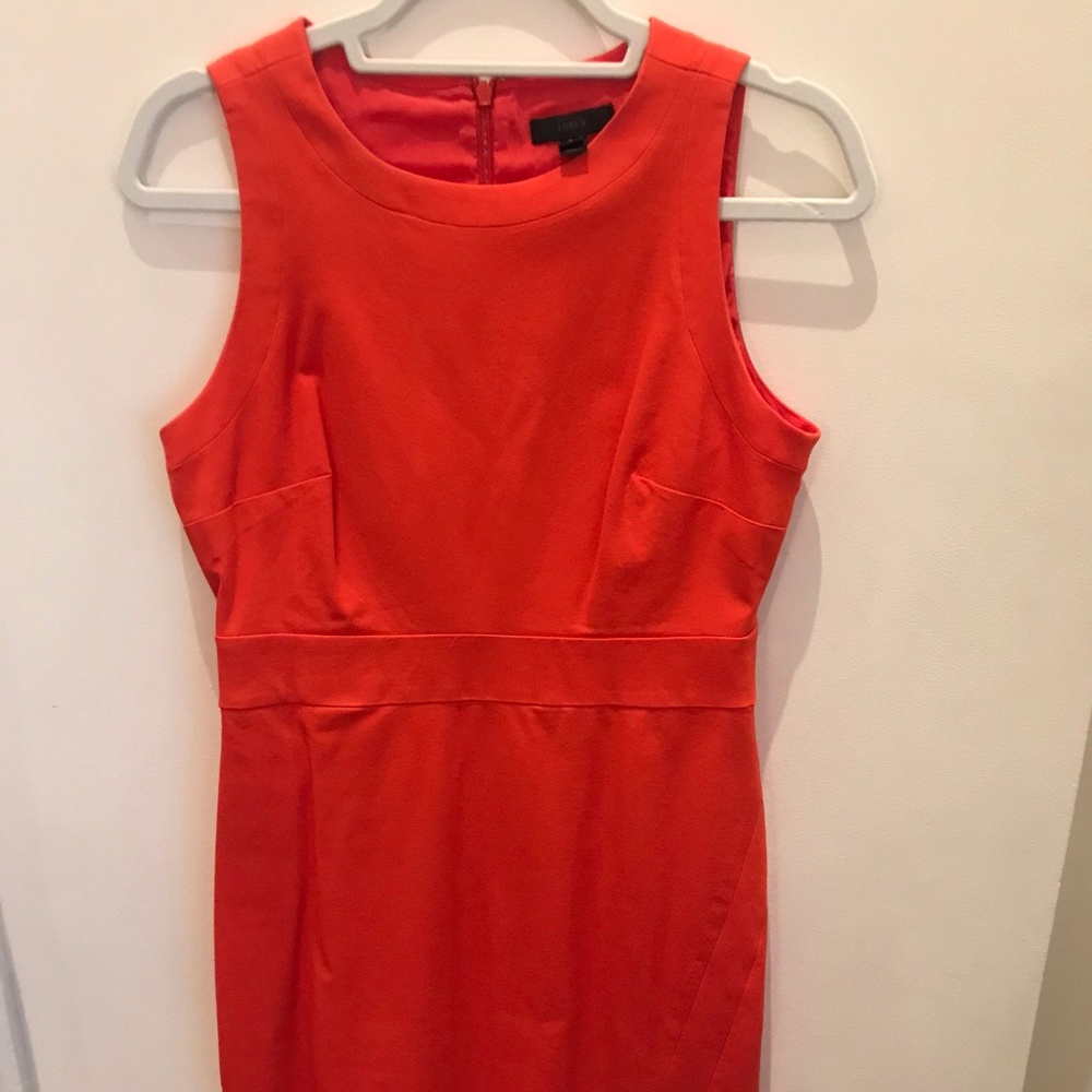 J. Crew Orange Sleeveless Dress